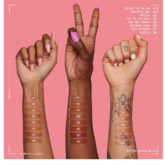 NYX Butter Gloss Bling Non-Sticky Lip Gloss Shade: Pay Me In Gold πβ¨ π - Picture 5 of 6